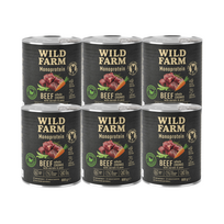 WILD FARM Monoprotein Beef 6x800g hipoalerginis maistas šunims