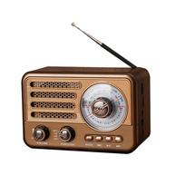 Prabangaus dizaino belaidis Bluetooth garsiakalbis Vintage radijo imtuvas Įkraunamas FM/AM/SW PALAIKYMAS USB/SD/TF HIFI stereofoninis MP3 grotuvas auksas