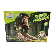 LEGO stiliaus Tung Tung Sahur konstruktorius - Chimpazini Bananini / Brainrot