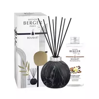 Maison Berger Paris - Gift set aroma diffuser Marbrure Black + Amber Powder refill 180 ml