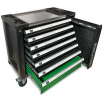 Instrumentu ratiņi ar 172 priekšmetiem, ROCKFORCE, RF-55306, 7 izvelkamie atvilktnes, profesionāla kvalitāte.