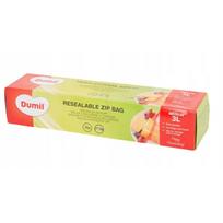 DUMIL daugkartiniai maišeliai maistui, 3 l, 15 vnt