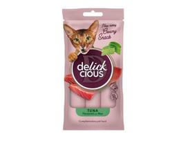 Delickcious Creamy Snack skanėstai katėms su tunu ir alavijais 6x60g
