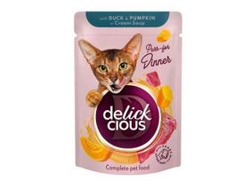 Delickcious konservai katėms su antiena ir moliūgais 12x85g