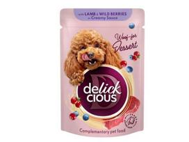 Delickcious konservai šunims su ėriena ir uogomis 12x80g