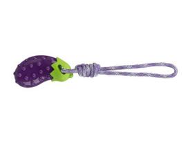 TRIXIE žaislas šuniui baklažanas ant virvės 13/34 cm