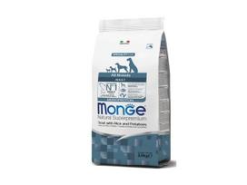 Monge Superpremium sausas maistas suaugusiems šunims su upėtakiu, ryžiais ir bulvėmis 12 kg