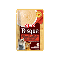 Ciao Bisque tiršta sriuba katėms su vištiena ir jautiena 12×40 g