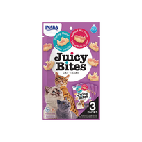 Juicy Bites krevečių ir jūros gėrybių skanėstai katėms 6x100g
