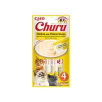 Churu kreminis skanėstas katėms su vištiena ir sūriu 12x56g