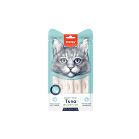 Wanpy Creamy Treats skanėstai katėms su tunu ir menke 12x70 g