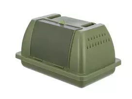 Trixie transportavimo dėžė paukščiams ir smulkiems gyvūnams 24x13x16 cm alyvuogių žalia