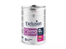 Exclusion Hypoallergenic konservai šunims, kiauliena ir žirniai, 6×400 g