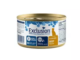 Exclusion Mediterraneo konservai sterilizuotoms katėms su jautiena 6x85 g