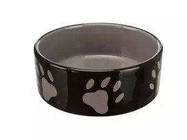 TRIXIE keramikinis dubenėlis su letenėlėmis 0.3 l 12 cm rudas-smėlio