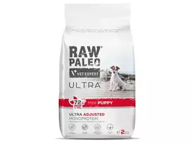 Raw Paleo Ultra sausas maistas labai mažų veislių šuniukams su jautiena 2kg