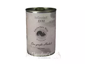 DR. CLAUDER’S BARF 100% mėsos konservai šunims ir katėms su triušiena ir jautiena 2x400g