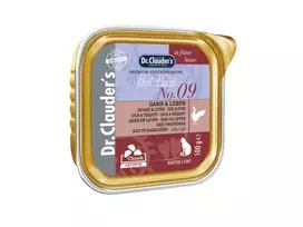 DR. CLAUDER’S drėgnas maistas katėms su žąsiena ir kepenimis 12x100g