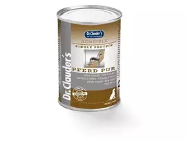 DR. CLAUDER’S SENSIBLE drėgnas maistas alergiškiems suaugusiems šunims su arkliena 6x400g