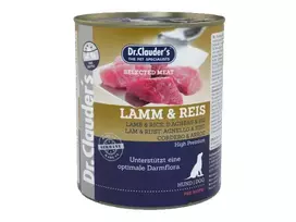 DR. CLAUDER’S drėgnas maistas šunims su ėriena ir ryžiai 6x800g
