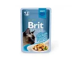 Brit Premium Cat Delicate konservai katėms su vištiena 24x85g