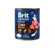 Brit Premium by Nature konservai šunims su jautiena ir skrandžiais 6x400g