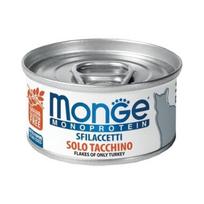 Monge Monoprotein konservai katėms su kalakutiena 12x80g