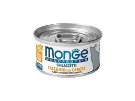 Monge Monoprotein konservai katėms su kalakutiena ir morkomis 12x80g