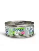 Monge Delicate šlapias kačių maistas su vištiena ir šparagais 12x80g