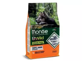 Monge begrūdis sausas maistas šuniukams su antiena ir bulvėmis 2.5 kg
