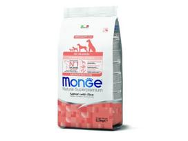 Monge sausas maistas šuniukams su lašiša ir ryžiais 2.5 kg