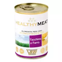 Healthymeat paštetas šunims su kalakutiena ir spelta 6x400g