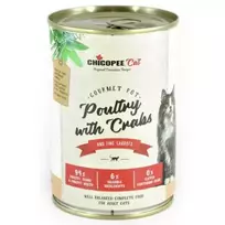 Chicopee Cat konservai katėms su paukštiena ir krabais 6x400g