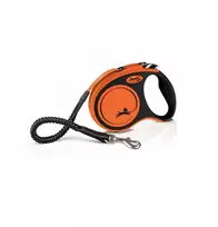 Flexi Xtreme oranžinis pavadėlis M 5m iki 35 kg