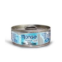 Monge Jelly konservai senyvoms katėms su tunu ir ančiuviais 12x80g