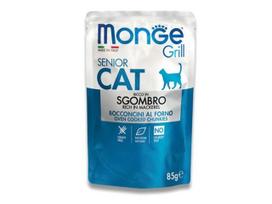 Monge Grill konservai senyvoms katėms su skumbre 12x85g