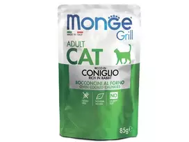 Monge GRILL konservai katėms su triušiena 12x85g