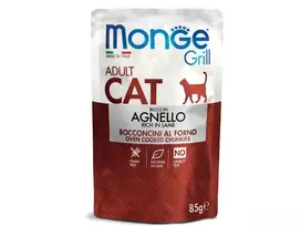 Monge GRILL konservai katėms su ėriena 12x85g