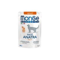 Monge Monoprotein begrūdis konservuotas pašaras suaugusioms katėms su antiena 12x85g
