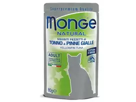 Monge Natural konservai suaugusioms katėms su tunu 12x80g