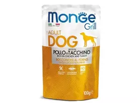 Monge Grill konservai šunims su vištiena ir kalakutiena 12x100g