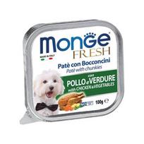 Monge Fresh paštetas šunims su vištiena ir daržovėmis 12x100g