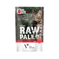 Raw Paleo guliašas kačiukams su jautiena 12×100 g