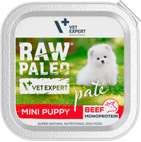 Raw Paleo paštetas šuniukams su jautiena 24x150g