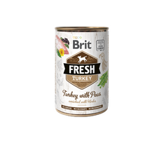 Brit Fresh konservai šunims su kalakutiena ir žirniais 6x400g