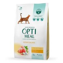 OPTIMEAL sausas maistas suaugusioms katėms su vištiena 1.5 kg