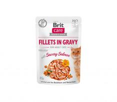Brit Care Cat konservai katėms su lašišos padažu 24x85g