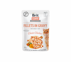 Brit Care Cat konservai katėms su vištienos padažu 24x85g
