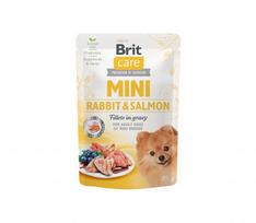Brit Care Mini konservai šunims su triušiena ir lašiša 24x85g