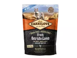 Carnilove Fresh sausas maistas mažų veislių šunims su stručiu ir ėriena 1.5 kg